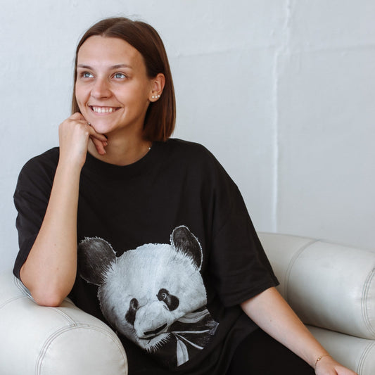Panda | Oversized Cotton T-shirt 
