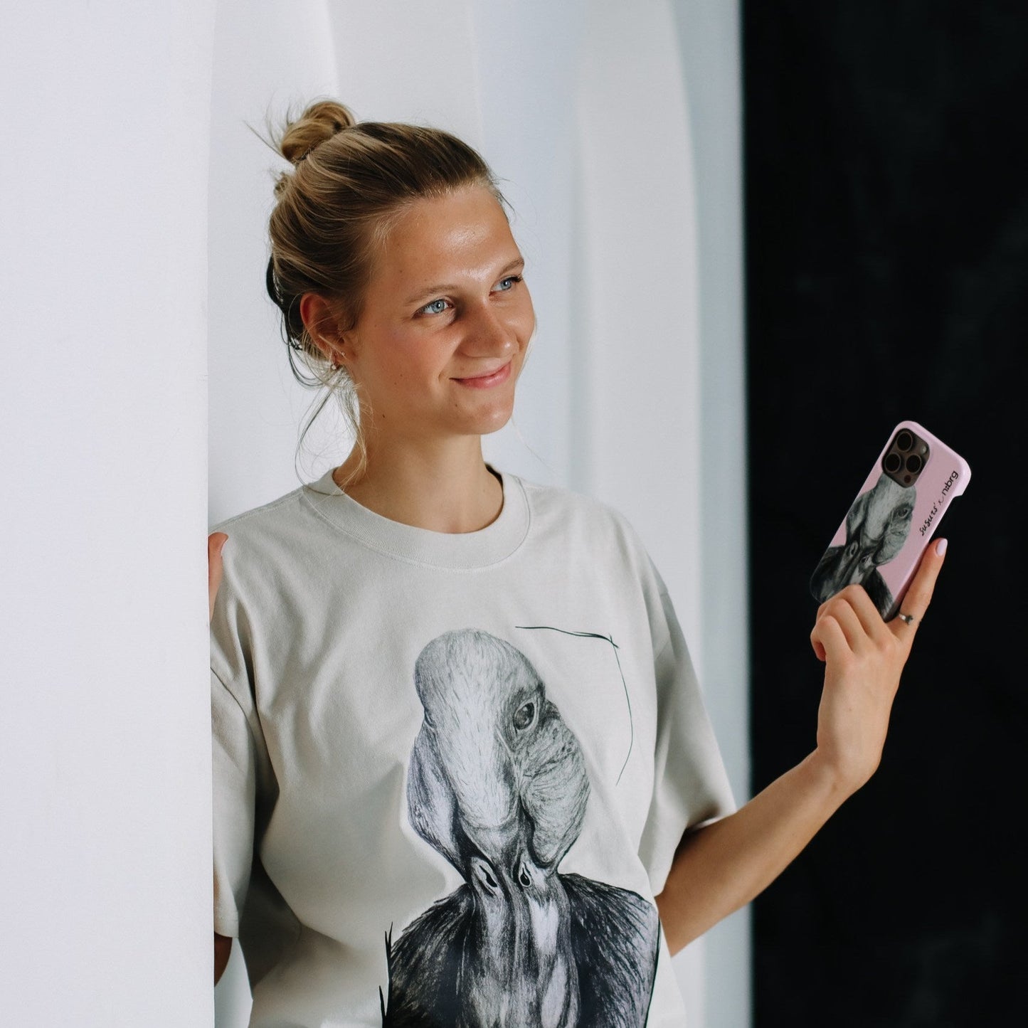 Giraffe | Oversized Cotton T-shirt 