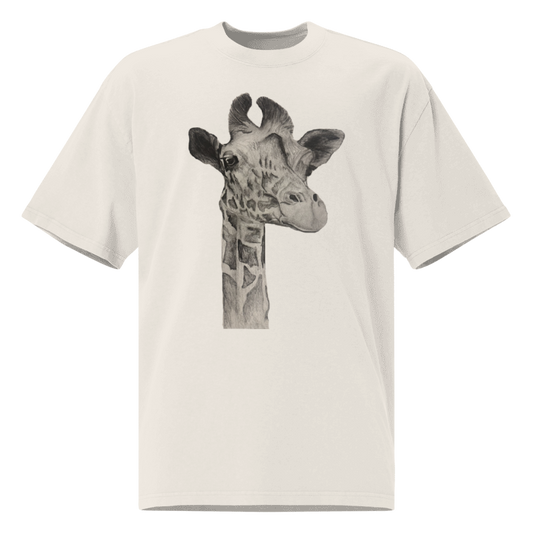 Žirafe | Oversized Kokvilnas t-krekls